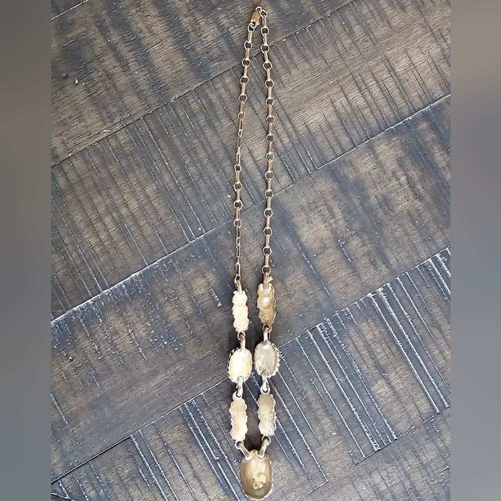 Sterling Silver and Turquoise Necklace - Picture 2 of 3